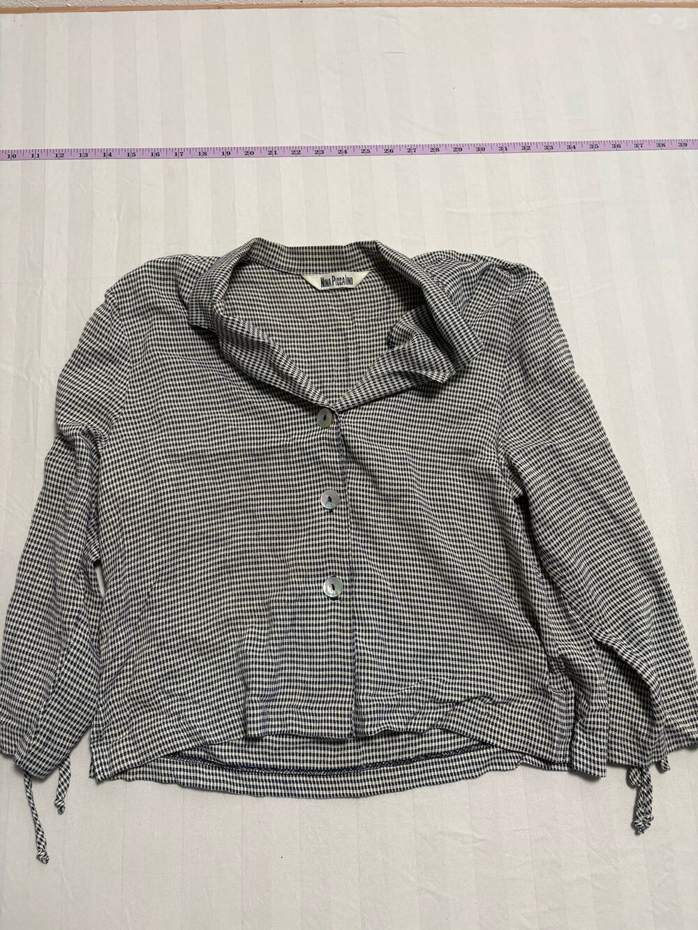 Nina Piccalino Gingham Blouse